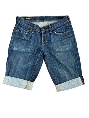 Citizens Of Humanity Womens Denim Bermuda Shorts Size 25 Made In USA